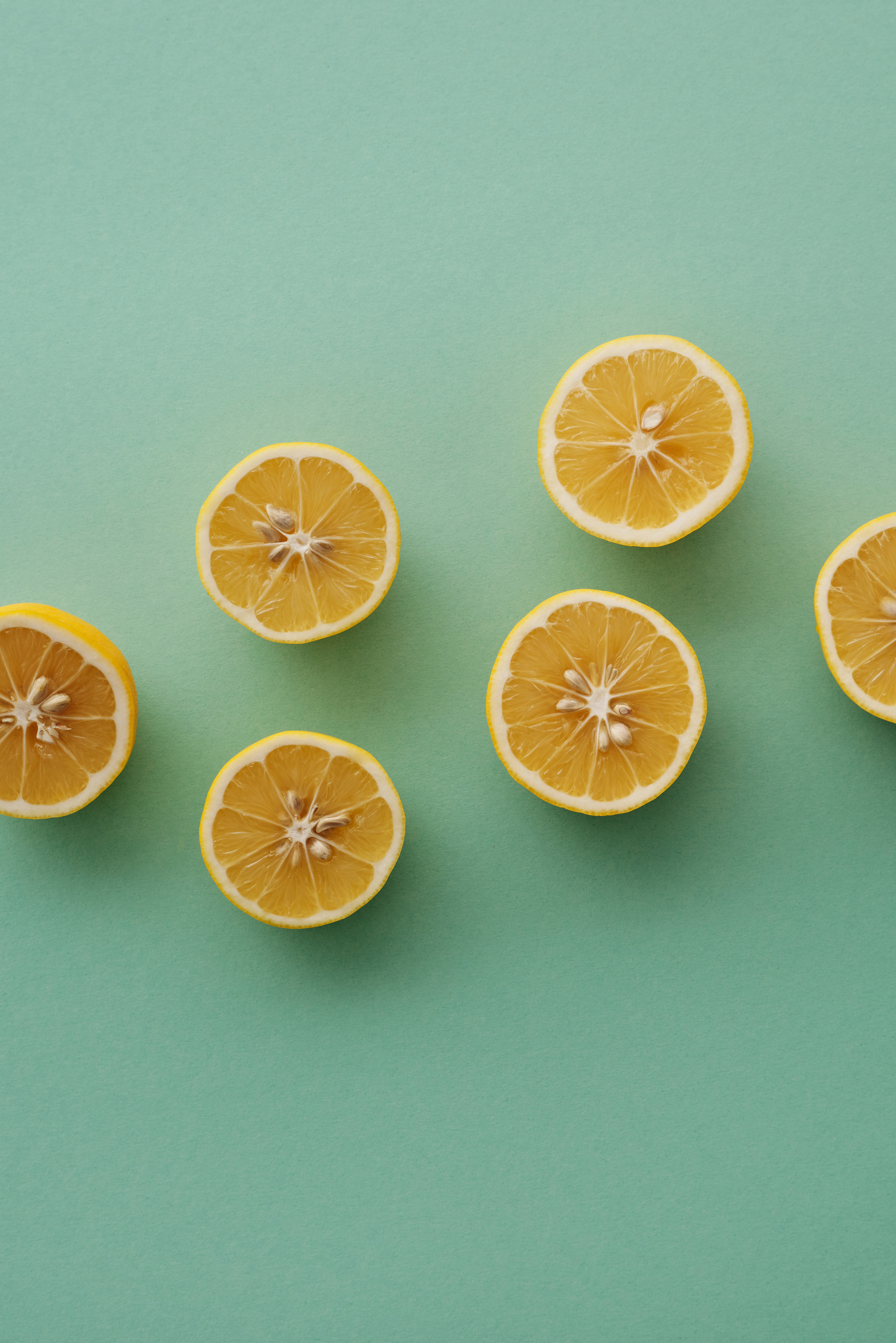 Sliced Lemons in Close Up Photography